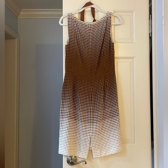 W by Worth, brown and white midi dress size 4 - Picture 3 of 3